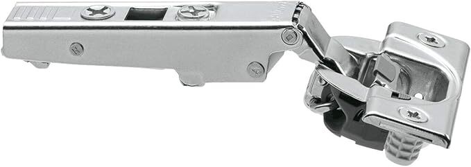 Blum Silver-Tone Metal 110-degree Straight-arm Clip-top Press-in Soft-Close Cabi