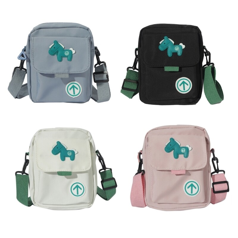 Nylon Crossbody Bag Casual Shoulder Bag Cartoon Handbags Purse for Women Girls
