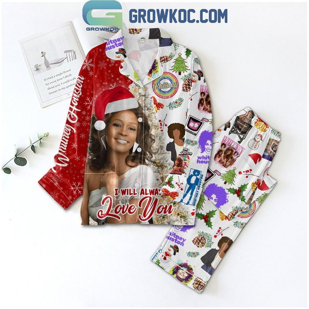 Whitney Houston I Will Always Love You Christmas Pajama Set