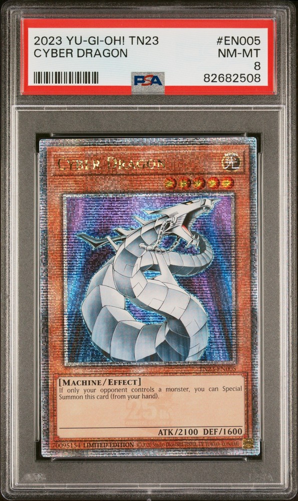 Cyber Dragon Quarter Century Secret Rare TN23-EN005 25th Anniv Tin Dueling Heroes LE  -image