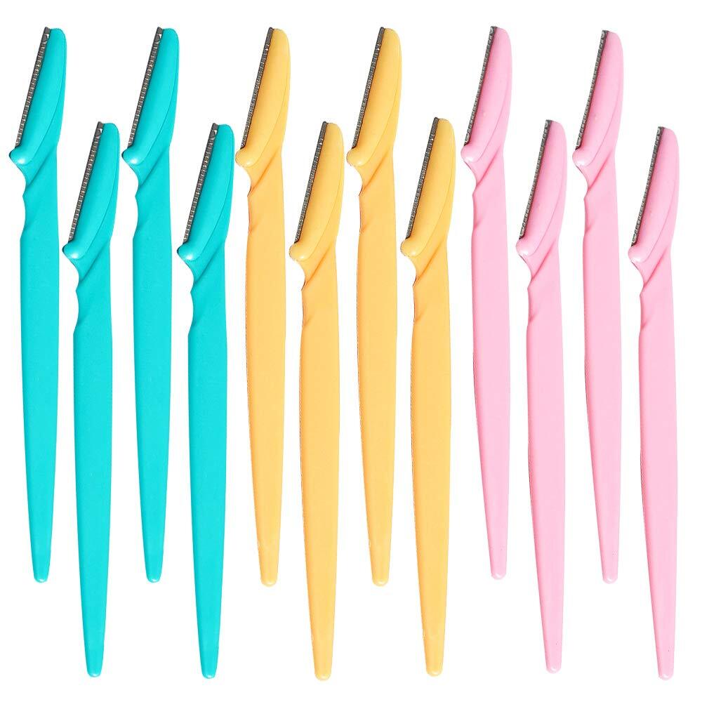 Eyebrow Razor 12 Pcs Eyebrow Razors Multipurpose Exfoliating，Pieces Facial Ra...