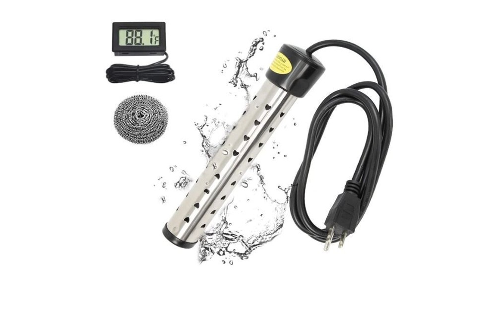 110V Submersible Water Heater for 5 Gallon Buckets Portable Hot Water