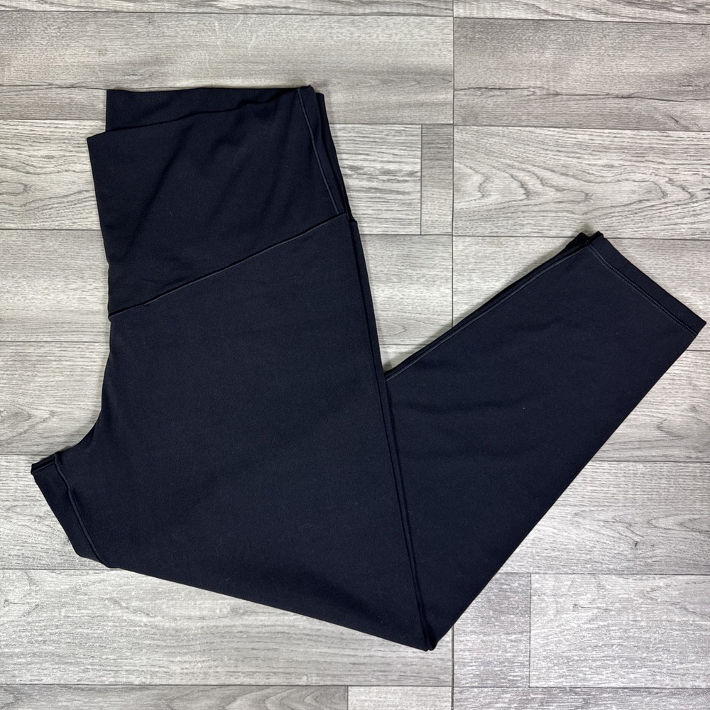 Women's Aerie Black High Rise 7/8 Leggings Offline Pull On XXL