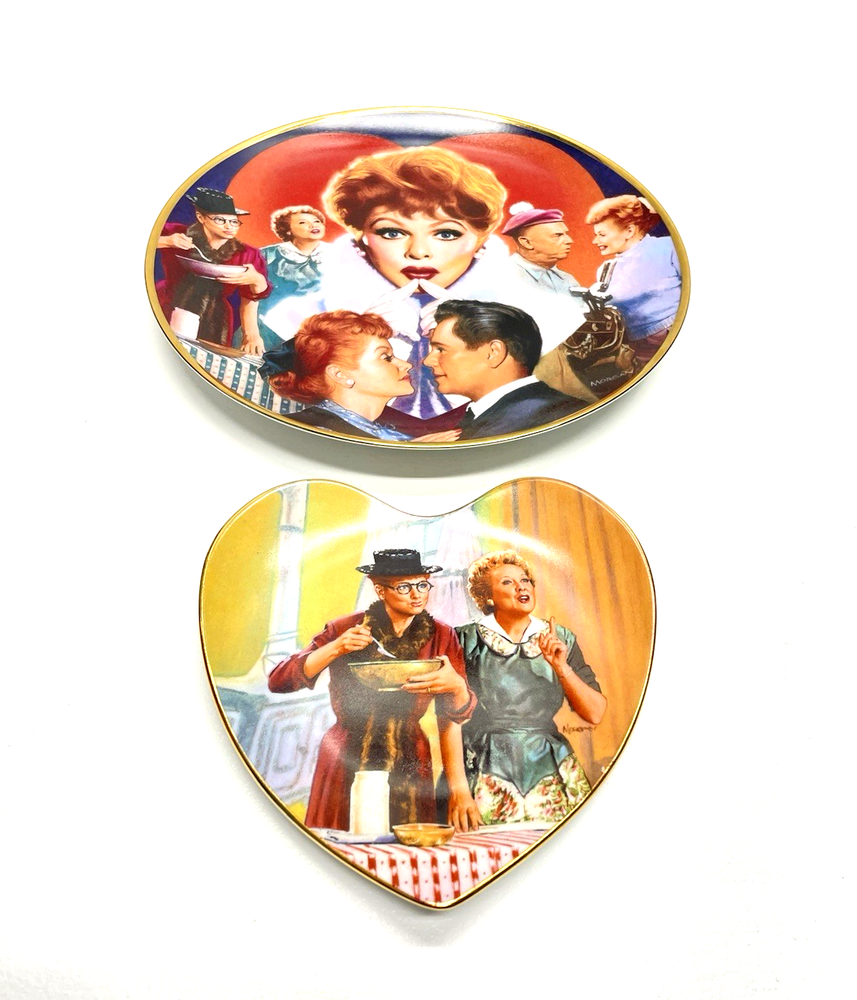 I Love Lucy Hamilton Plate Collection Heart Loving Lucy Million Dollar Idea Set