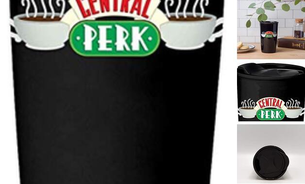 Friends Central Perk Logo Ceramic Travel Mug, 10 10oz Central Perk Travel Mug