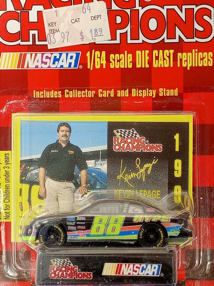 1997 NASCAR 1/64 Scale Diecast #88 Kevin Lepage by Racing Champions