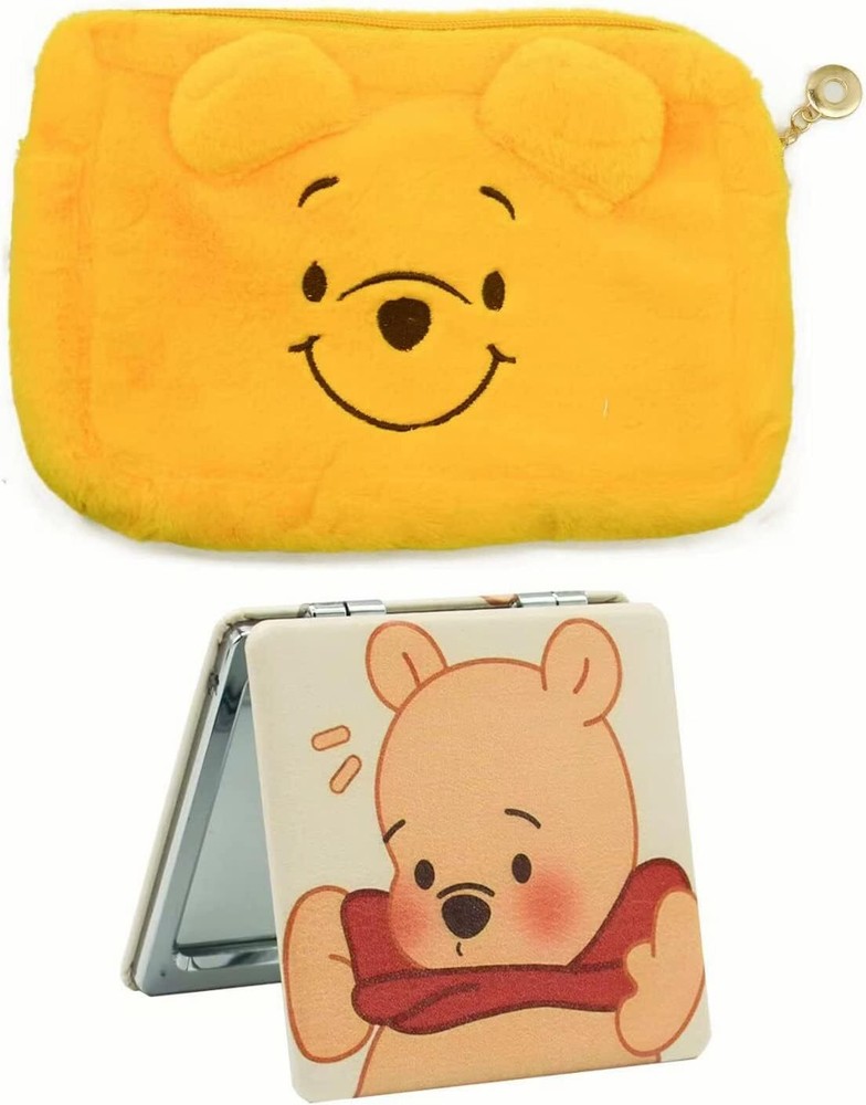 Large Capacity Pooh Travel Makeup Bag with Zipper