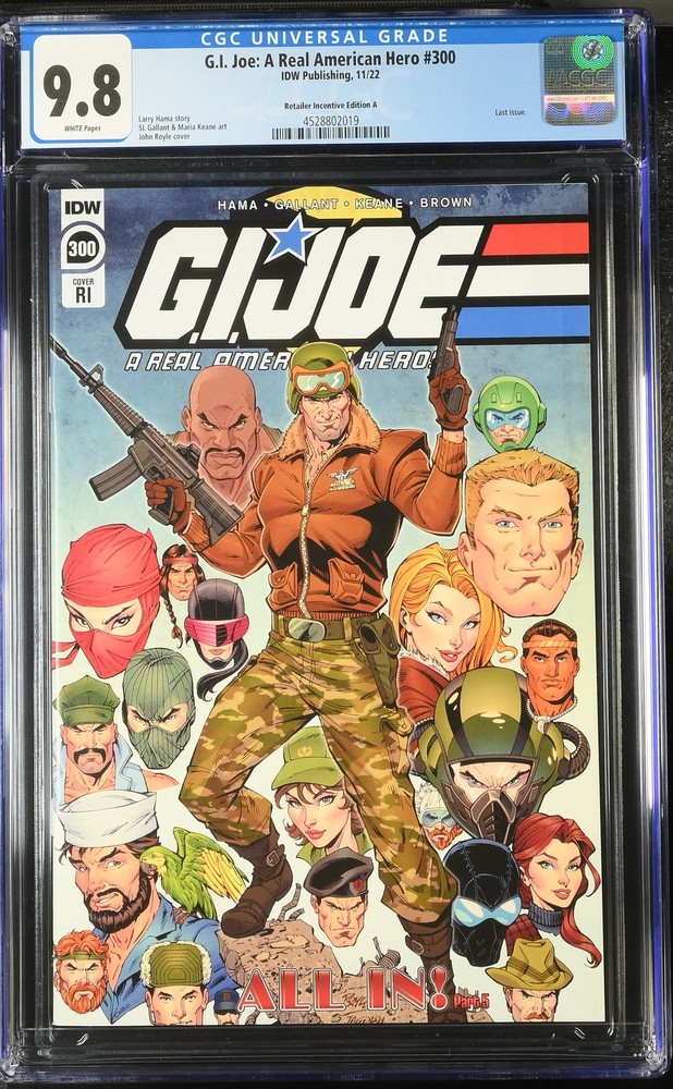 G.I. Joe A Real American Hero 300 CGC 9.8 Retailer Incentive Variant A