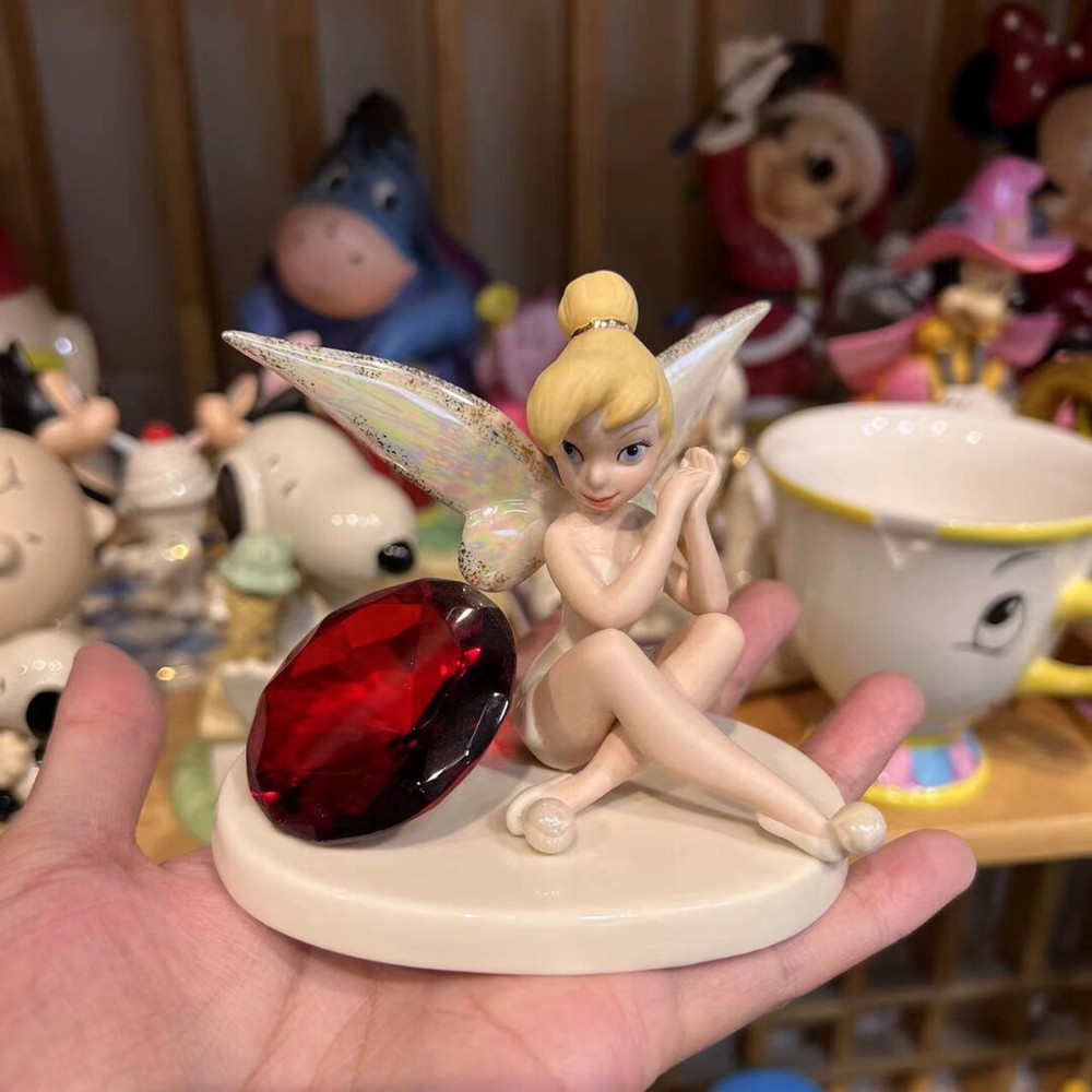 LENOX Disney Tinker Bell Glittery Gift Figurine with Ruby Crystal
