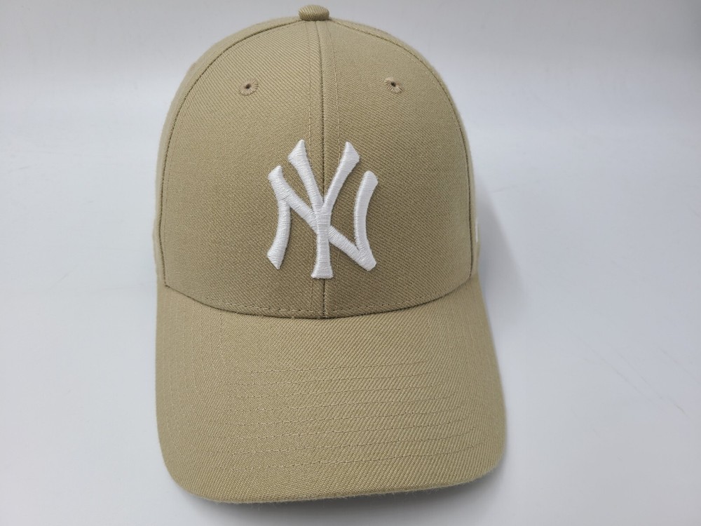 New York Yankees 47 Brand Adjustable Hat Cap Wool Blend MLB Baseball Beige White