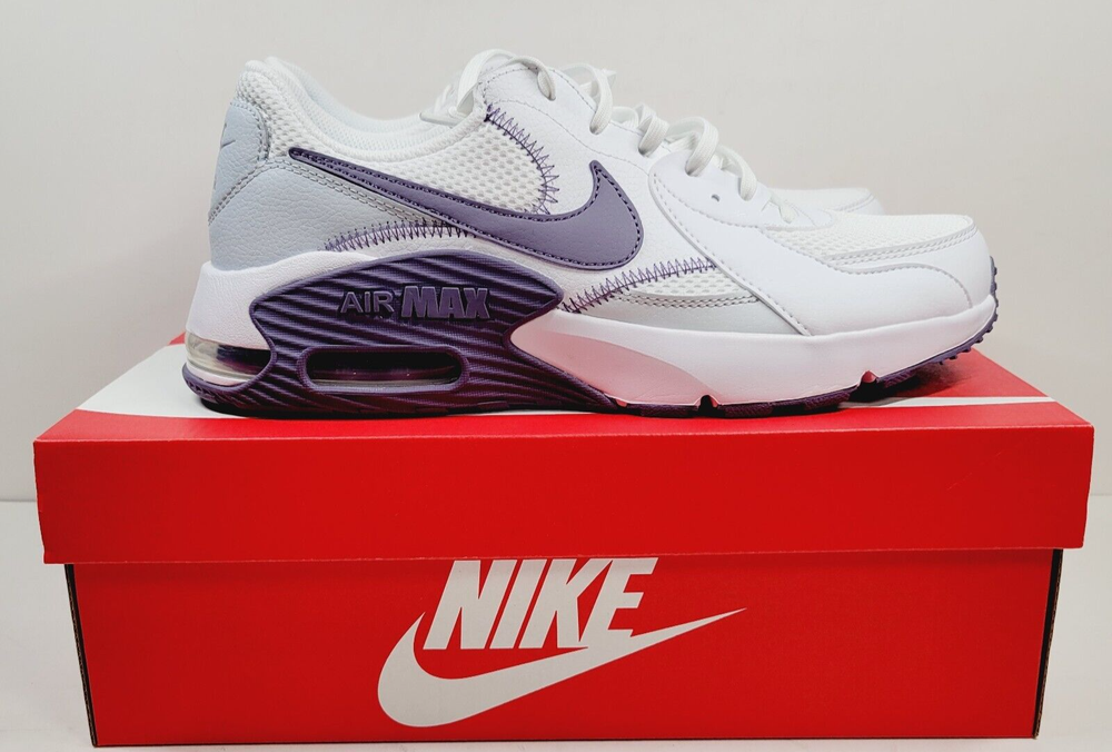 Nike Air Max Excee Shoes Women 11 White Purple Lifestyle Running HF4992-100