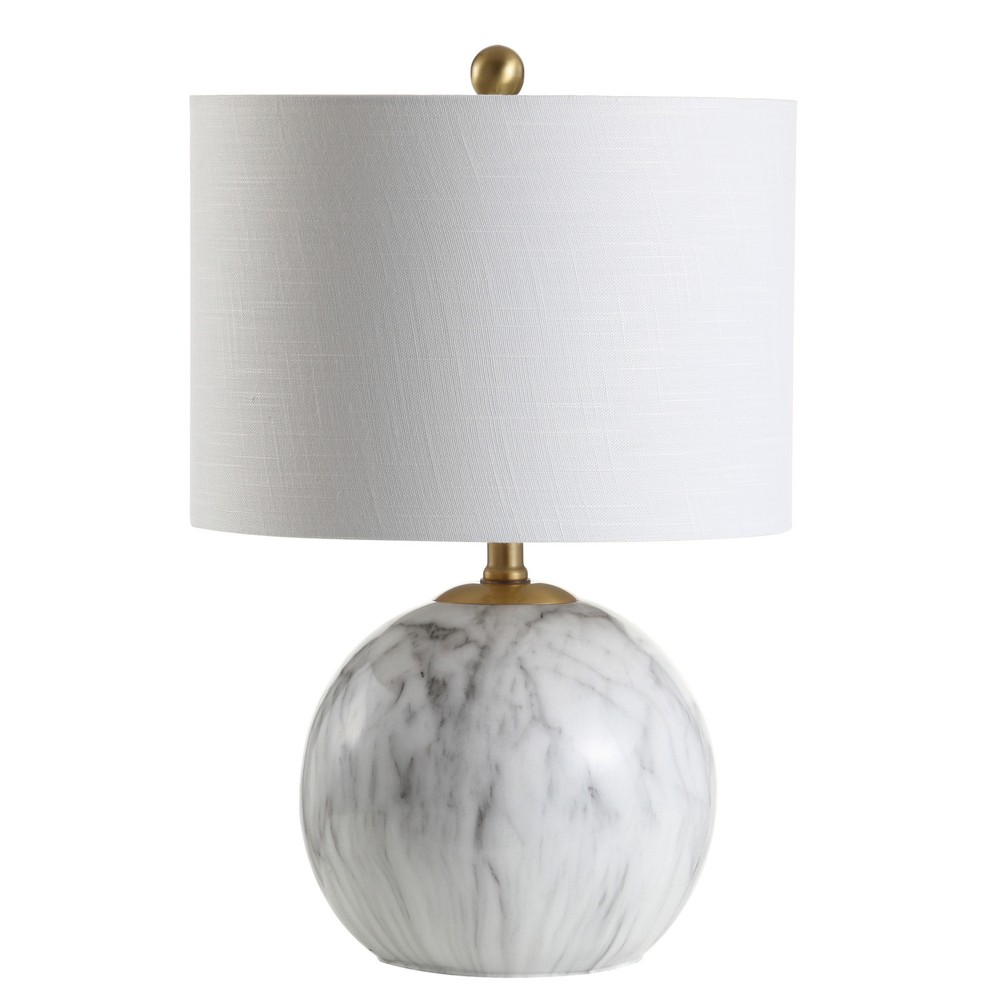 Jonathan Y JYL1064A 22-Inch Brass Gold LED Table Lamp Luna Design  