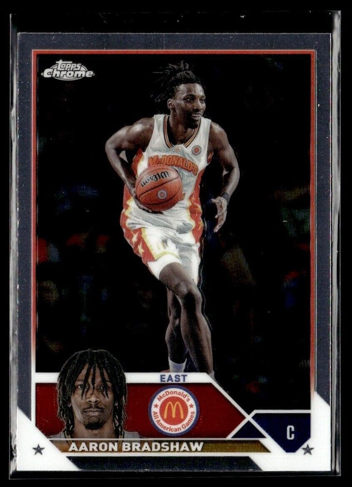 2023-24 TOPPS CHROME AARON BRADSHAW MCDONALD'S ALL AMERICAN #2