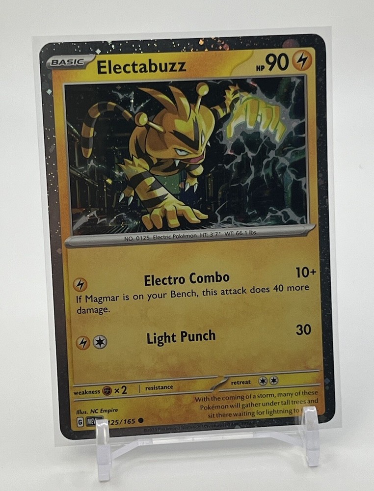 Electabuzz 125/165 - Cosmos Holo Promo ex Zapdos Box - Pokemon 151 NM Pack Fresh