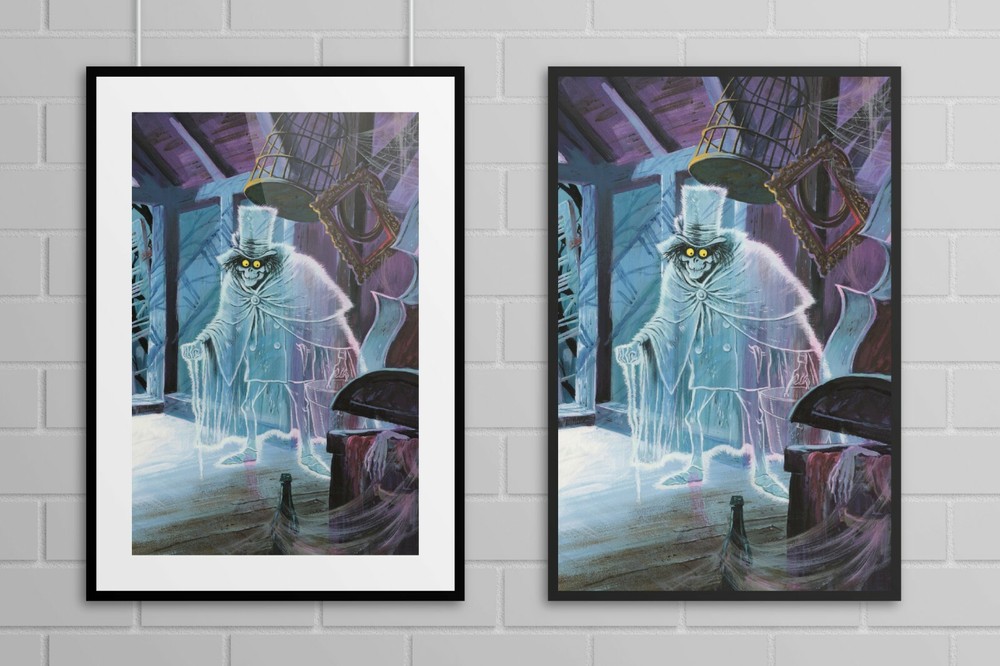 Haunted Mansion Hatbox Ghost 13x19 Matte Disney Poster Art Print  