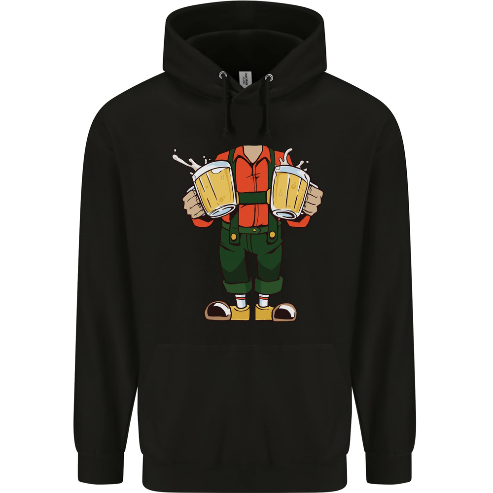 Octoberfest Man With Beer Mens 80% Cotton Hoodie