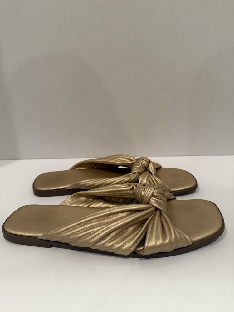 Articles of Society Verona gold knot slides womens size 9 sandals