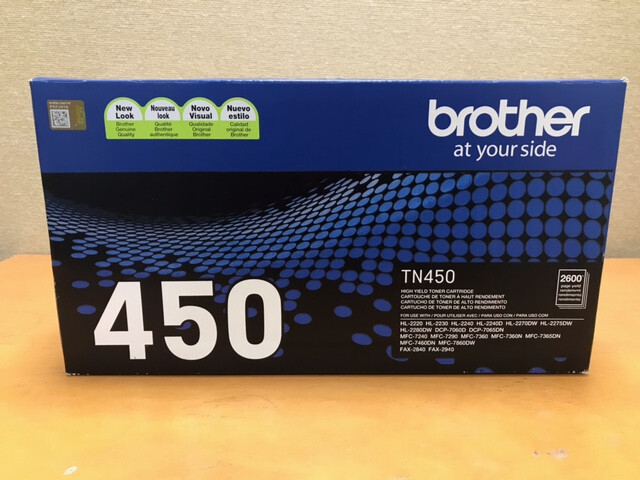 Brother TN-450 TN450 Genuine OEM High Yield Toner Cartridge, 💵 Saving Tip Incl.