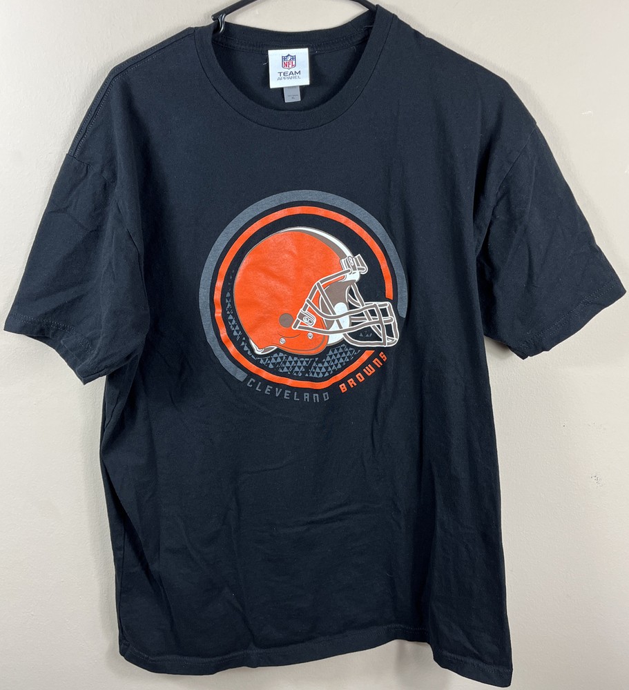 Cleveland Browns Tshirt Football NFL Team Apparel Dawg Pound Black Shrunk XL