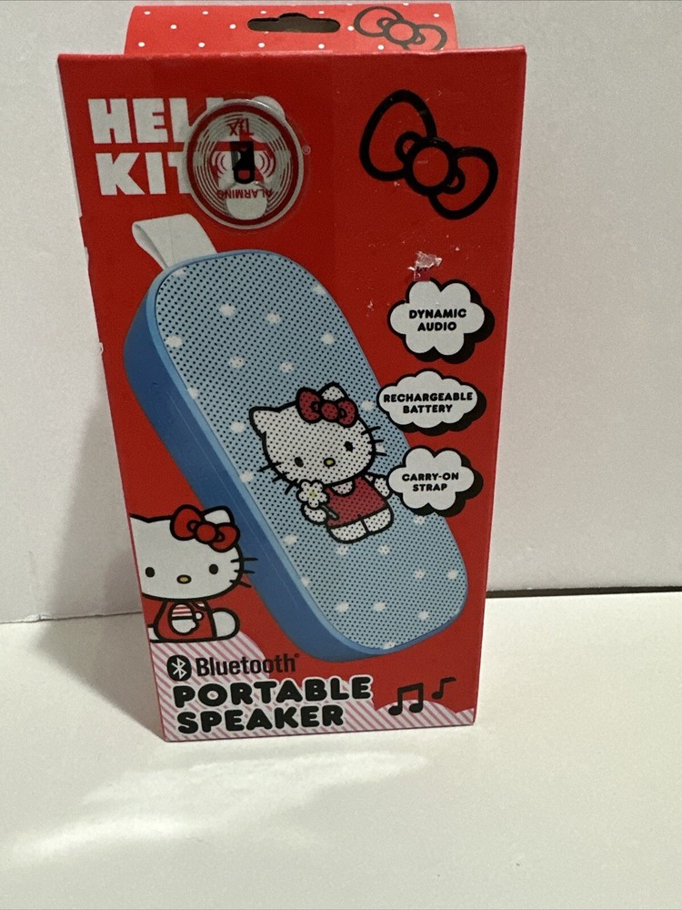 Hello Kitty Bluetooth Speaker Portable in Vibrant Blue