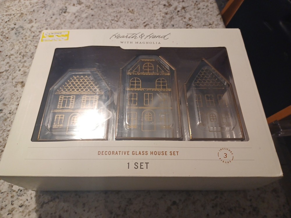 Hearth & Hand Magnolia Decorative Glass House Set