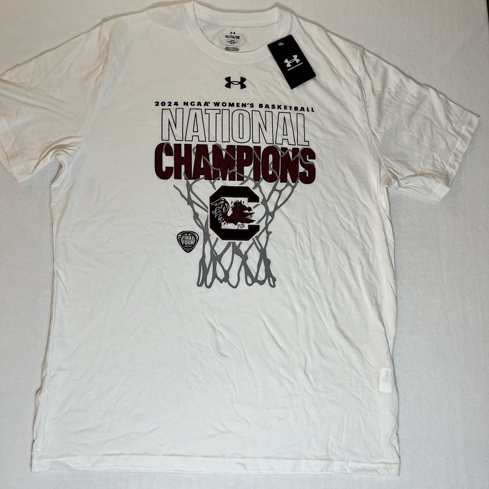 Under Armour South Carolina Men's XL 2024 Women's Basketball Champs T-Shirt New