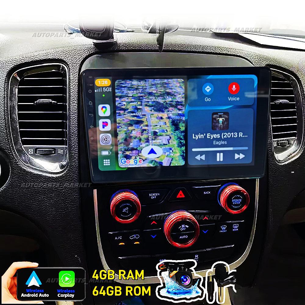 For 2014-2020 Dodge Durango 4+64GB Android 13 Car Stereo GPS Navi Radio Carplay