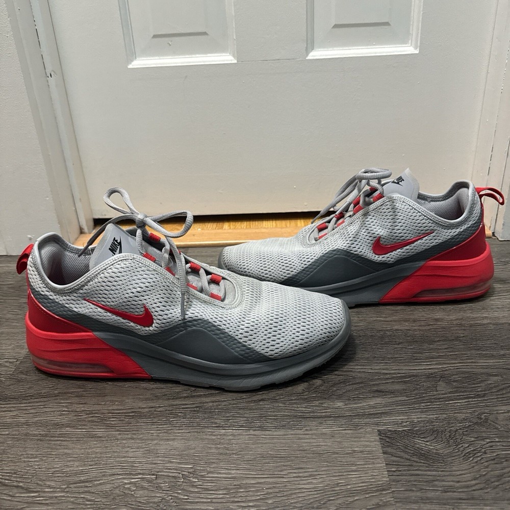 Nike Air Max Motion 2 University Red Gray Size 12 Sneakers Shoes Running Street