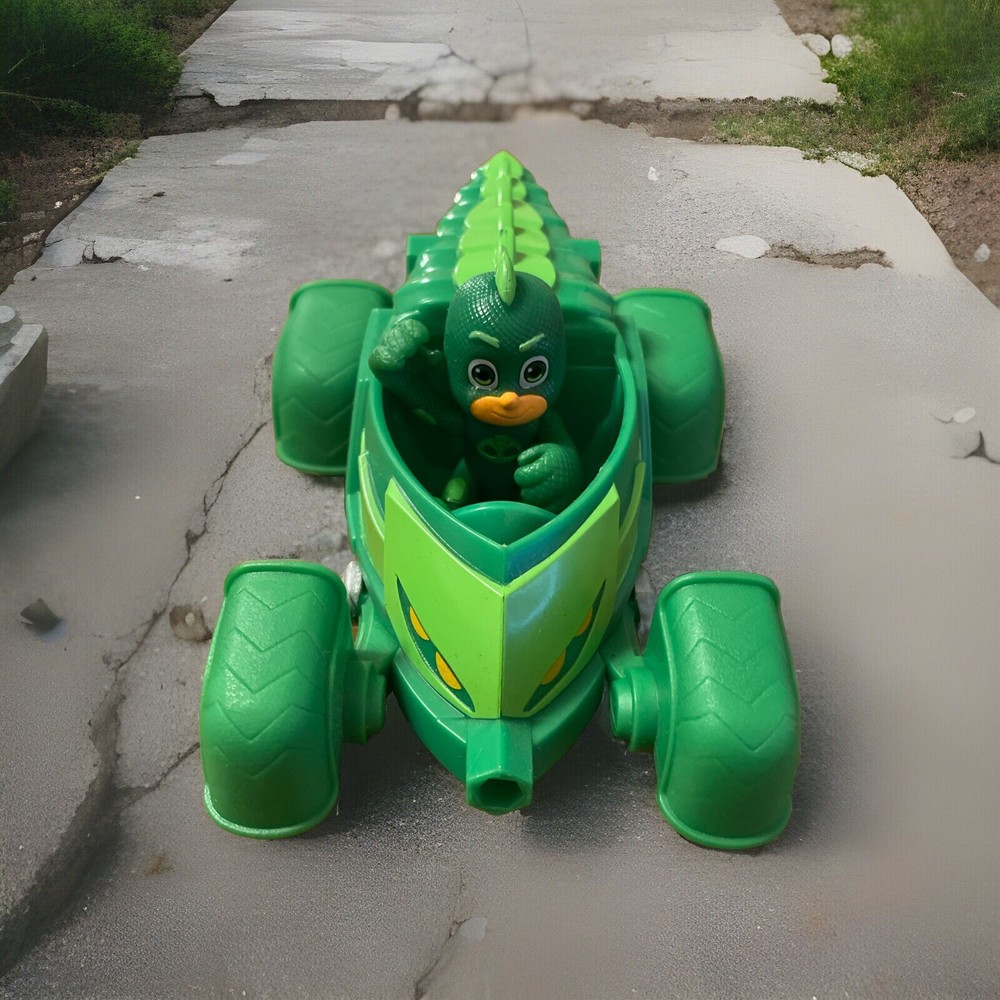 PJ Masks Gekko Action Figure with Toy Car Set for Kids  
