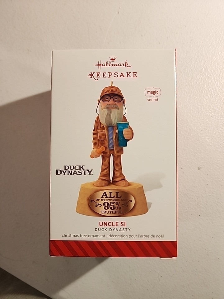UNCLE SI Duck Dynasty 2014 Hallmark Keepsake Christmas Ornament New in Box Mint Condition