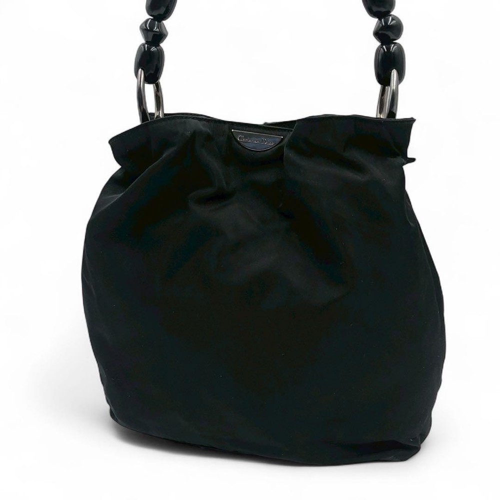 Christian Dior Nylon Handbag Black RU0919 New Designer Shoulder Bag