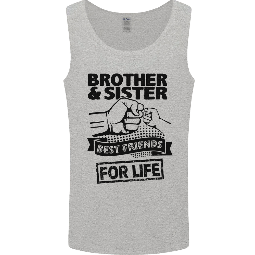 Brother & Sister Best Friends Siblings Mens Vest Tank Top