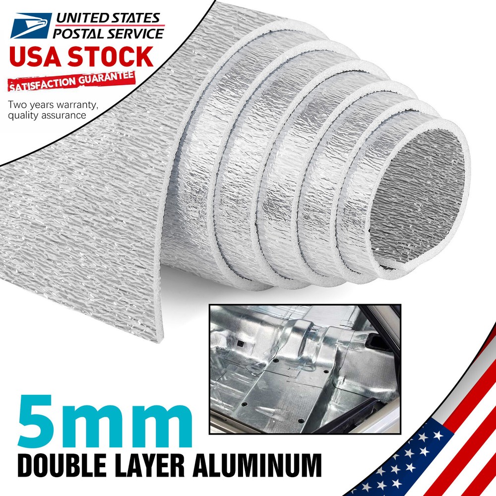 5mm 21.5sqft Car Heat Insulation Foam Sound Deadener Deadening Mat 39