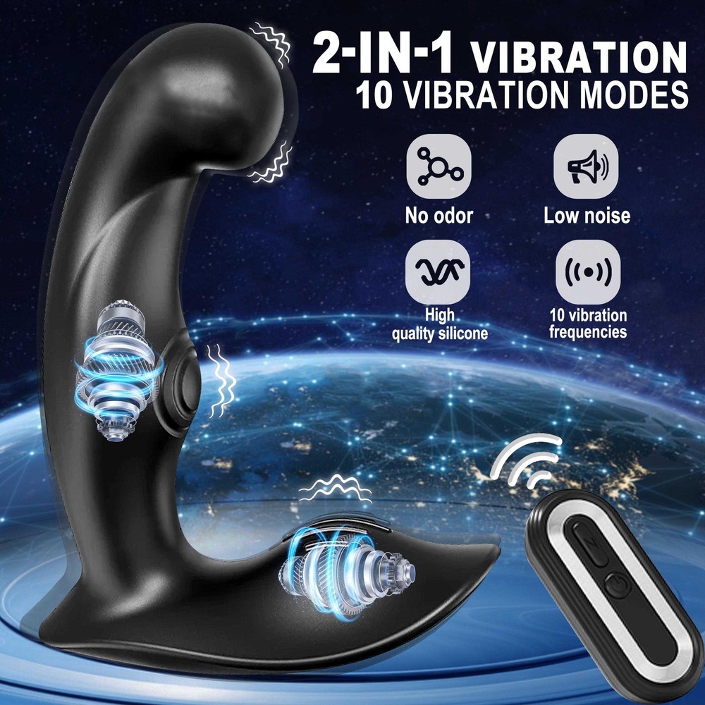 Remote Control Vibator Anal Plug Prostate Massager Wand Stimulator Adult Sex Toy