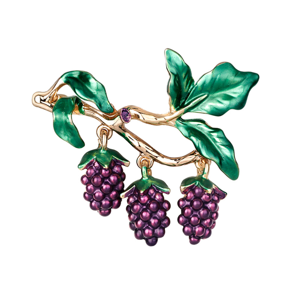 Exquisite Designer Fruit Flower Brooch Pin for Elegant Jewelry Style