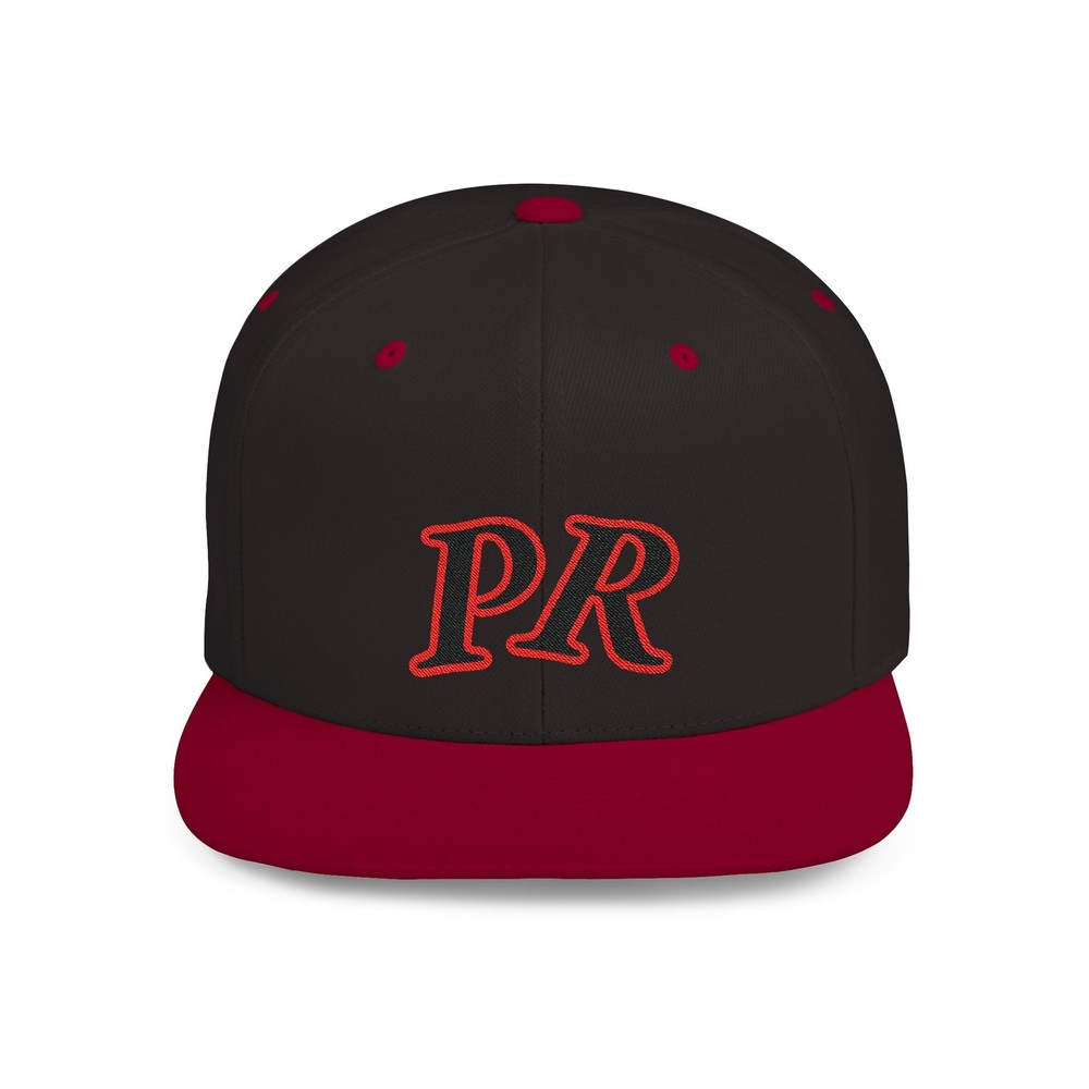 METROLUXE Puerto Rico Cap Unisex Flat Bill Snapback One Size Adjustable