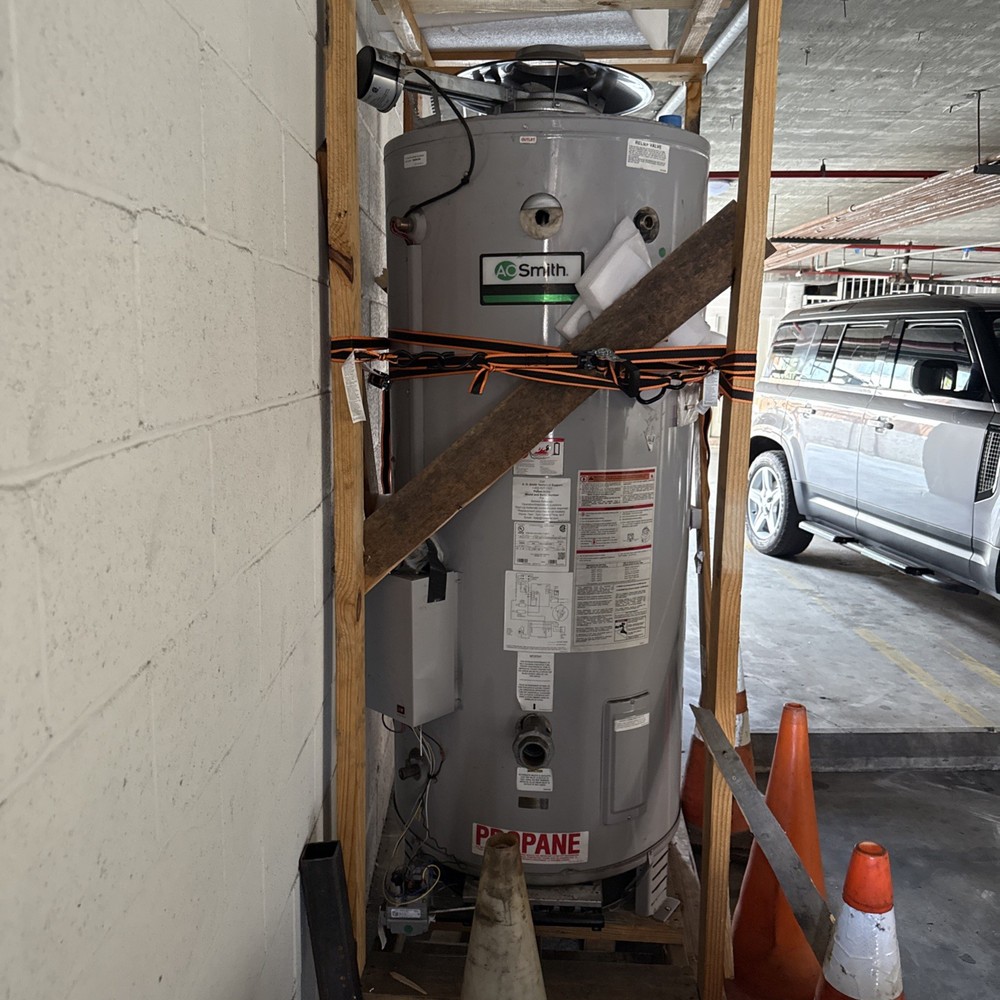 A O Smith 100 Gallon Propane Commercial Water Heater