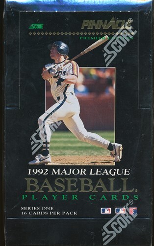 1992 PINNACLE SERIES 1 SEALED HOBBY BASEBALL BOX 36 PACKS, 16 CARDS