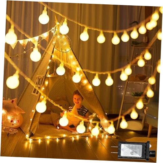 360 LED String Lights 82ft, 8 Lighting Modes Plug in 132Ft 360 LED Warm White