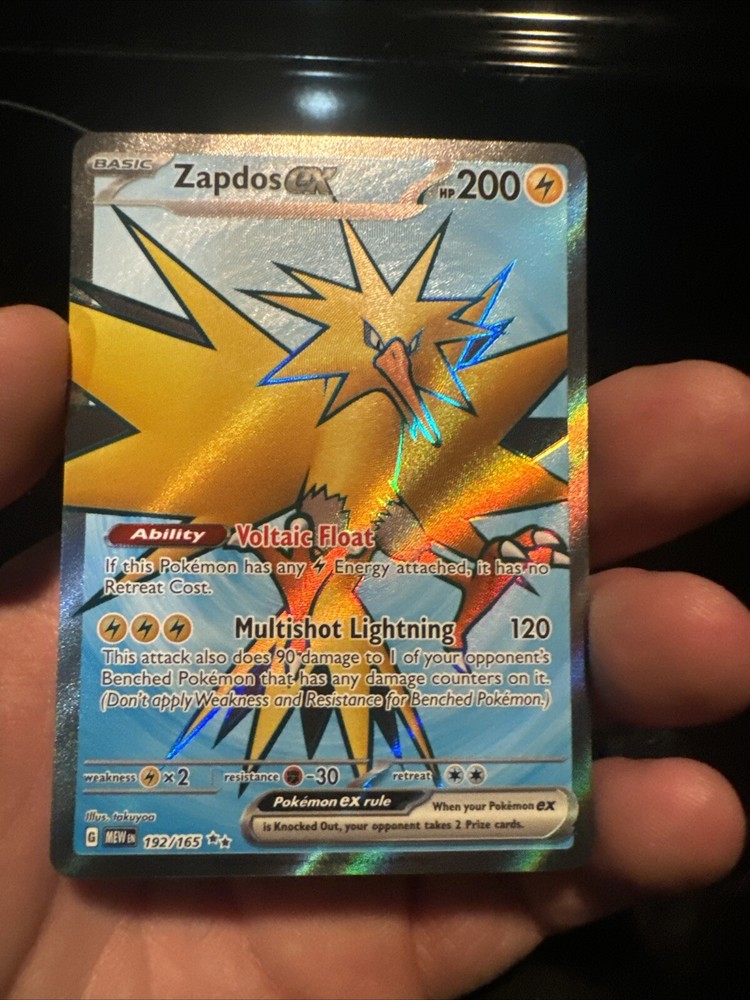 Zapdos ex 192/165 Sv: Scarlet & Violet 151 Holo