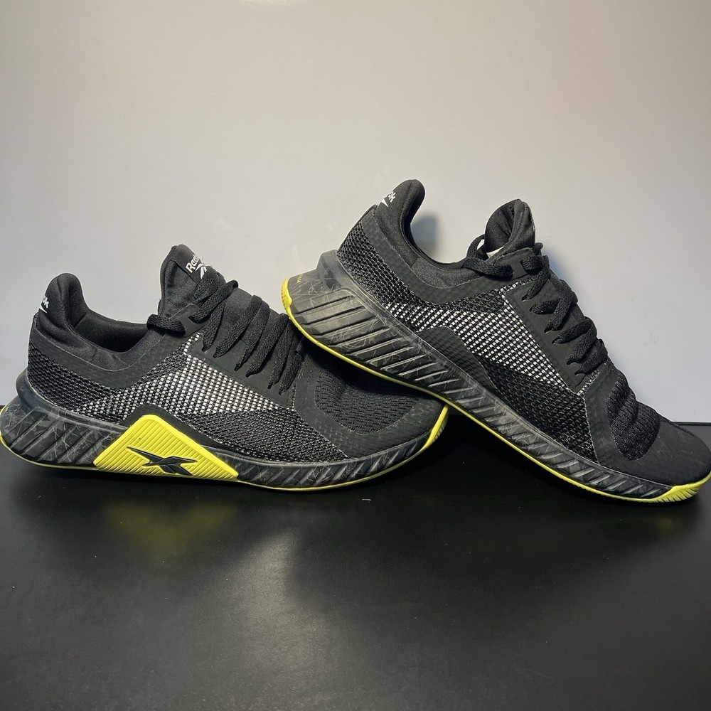 Reebok Men's Flashfilm Cross Trainer Shoe - Black/Yellow Size 8.5