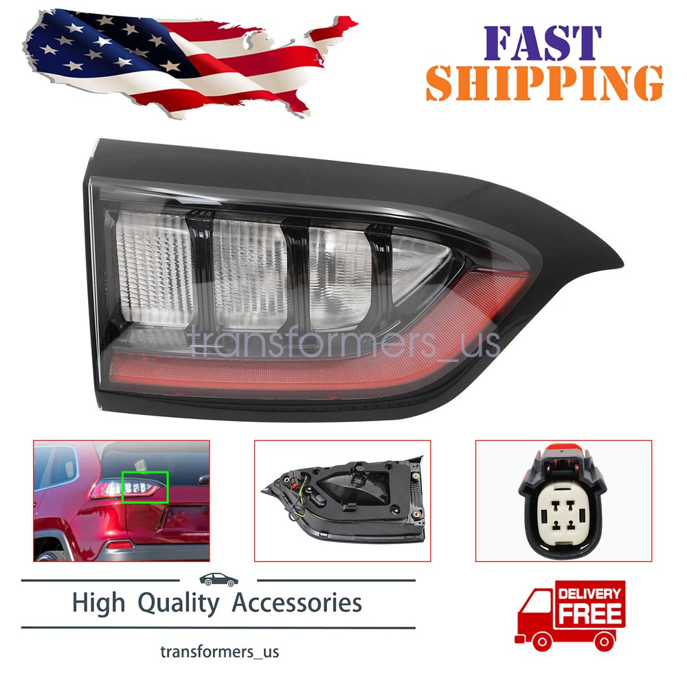 USA Left Rear LED Tail Light Brake Stop Lamp For Jeep Cherokee 2019 2020 2021