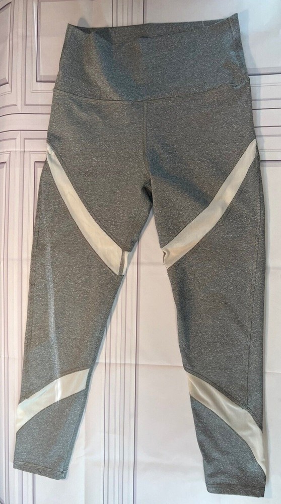 Aerie Chill Play Move Mesh Leggings in Grey Size Medium for Active Comfort