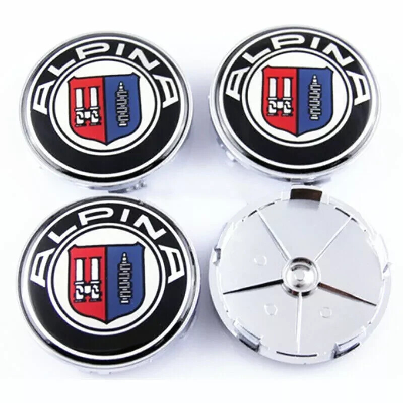 NEW 4X 68mm 2.7IN Car Wheel Rim Cover HubCap Emblem for ALPIN A RACING B3 B5 B7