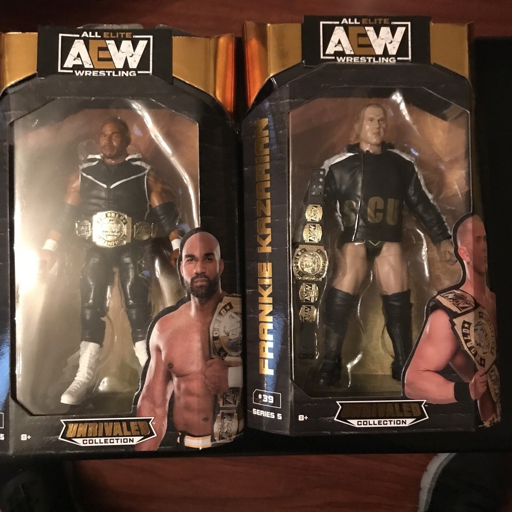 AEW Unrivaled Series 5 SCU Scorpio Sky & Frankie Kazarian Wrestling Action Figures