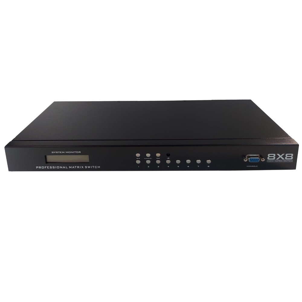8x8 4K UHD HDMI Matrix Switch Switcher IR Remote RS232 Control 3D 1080P EDID New