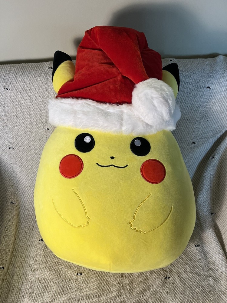Original Squishmallows Pokemon Santa Hat Pikachu 20