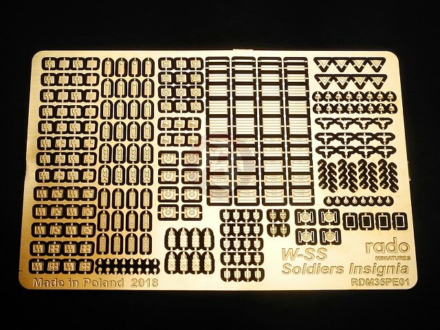 Rado 1/35 German Waffen-SS Soldier's Insignia Set WWII #1 [Photo-etch] RDM35PE01