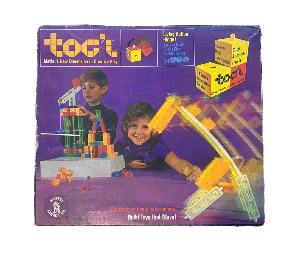 Vintage TOG'L By Mattel TOGL Building Toy Set 200. RARE