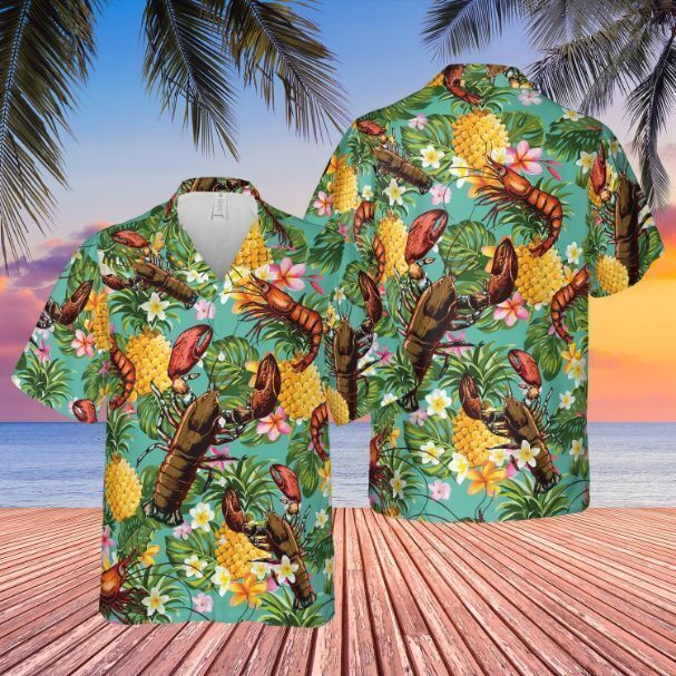 Lobster Tropical 3D All-Over Print Hawaii Shirt Mother’s Day Gift at Best Price